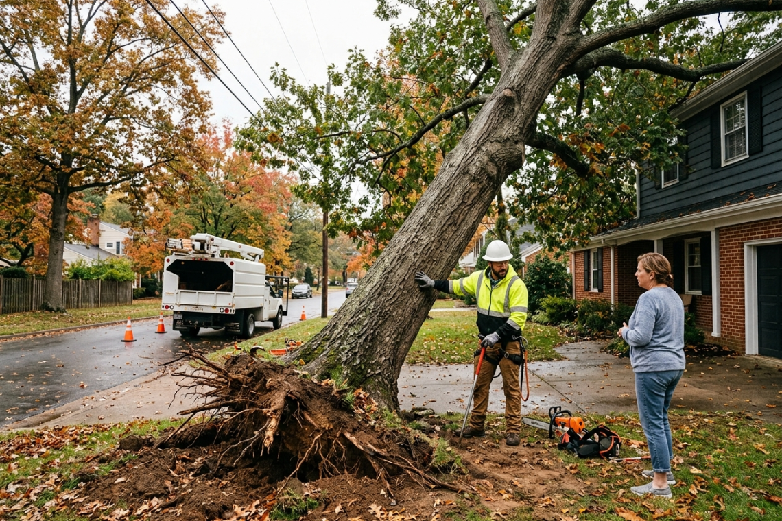 Leaning Tree Removal in Richmond, VA: When Is a Leaning Tree Dangerous?