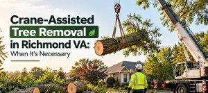 Crane-Assisted Tree Removal in Richmond VA: When It’s Necessary
